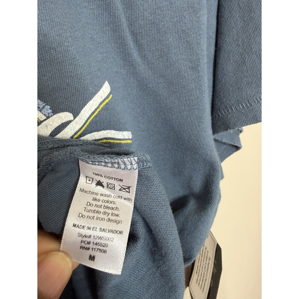 Junk Food Lynyrd Skynyrd Bird T-Shirt Womens Medium Blue Distressed Tee Shirt - Picture 10 of 10